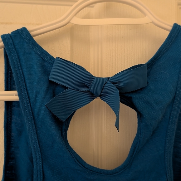 Abercrombie & Fitch Teal Tank Top with Keyhole Back - Picture 4 of 4